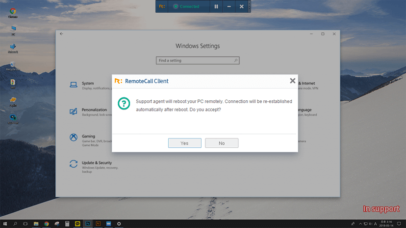Features | Features for more efficient support - RemoteCall