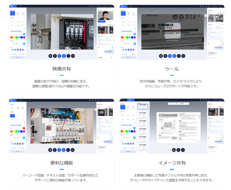 現場サポート機能