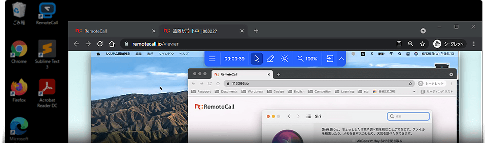 RemoteCall Webビューア