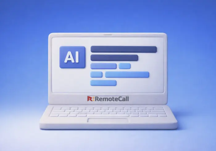 바이브 코딩으로 웹 서비스에 리모트콜 SDK를 연동하는 개념도